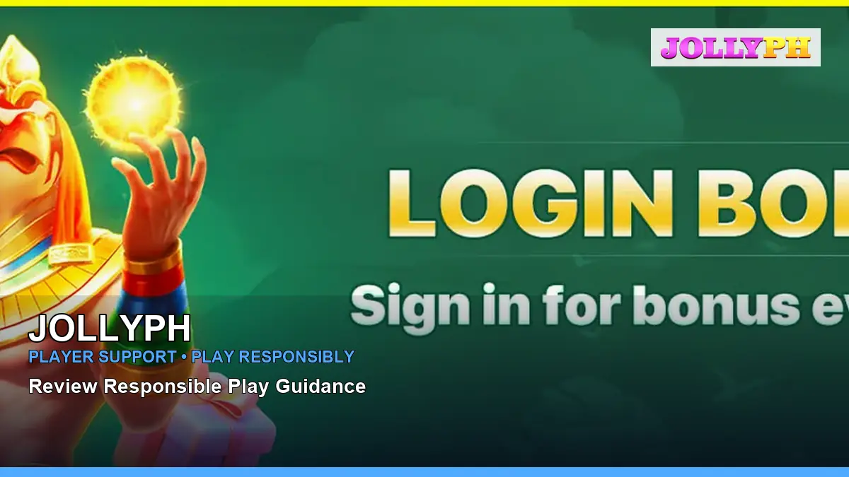 JOLLYPH player support and responsible gaming guide for Philippine players
