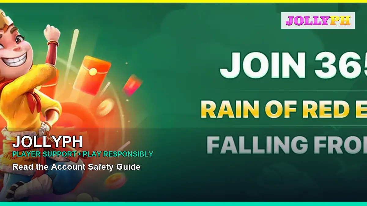 JOLLYPH responsible play resources for Philippine players